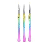 DGLDCSHUAI 3 pinceles para decoración de uñas, pinceles profesionales para pintura en gel para uñas, herramientas para bolígrafos de 7/9/12mm