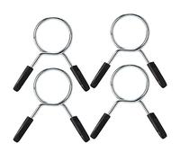 DGLDCSHUAI 4 Piezas Abrazadera para Barra Clip para Collar con Resorte Kit de elevación estándar con Mancuernas y Pesas para Gimnasio (Diámetro interior 48 mm (paquete de 4))