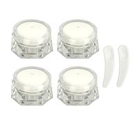DGLDCSHUAI 4 Unids Tarro De Crema con Aspecto De Diamante Botella Recargable Cosmética Viaje Al Aire Camping Plástico Maquillaje Compacto Contenedor Vacío