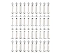 DGLDCSHUAI 40 Set de Remache Artesanal de Cuero M4 Acero Inoxidable y Aleación Multifuncional Cabezas Planas Redondas Tornillo Clavo Remache para Artesanía