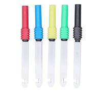 DGLDCSHUAI 5 unids/set 0,7 mm mini pines de prueba multímetro sondas agujas de perforación de alambre con funda J.30009