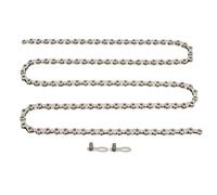 DGLDCSHUAI Cadena de Bicicleta de montaña de 116 eslabones Plata Reemplazo de Cadena de Bicicleta de Acero con Alto Contenido de Carbono de 8 velocidades para Ciclismo