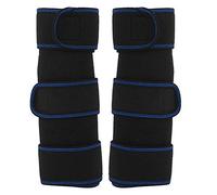 DGLDCSHUAI Correr al aire Ciclismo Rodilleras Soporte para piernas Protector de cubierta Protector para rodilla Deportes (Talla única para todos borde azul)