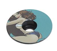 DGLDCSHUAI Cubierta para Auriculares de Bicicleta Recubrimiento al vacío PVD Tapa Superior para Auriculares de aleación de Aluminio Tapa para Auriculares a Prueba de Agua a Prueba