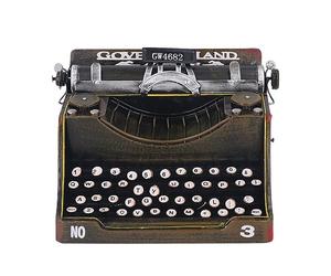 DGLDCSHUAI Decoración de máquina de Escribir Retro Vintage Modelo de máquina de Escribir Retro Resistente y Elegante Accesorio para hogares Salas de Estar Estudios Oficinas