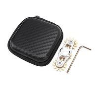 DGLDCSHUAI Engranajes Enlace Juguete Giratorio Niño Adulto Metal TDAH Ansiedad Alivio del Estrés Rodamiento Dedo Juguete Giratorio (Plata)