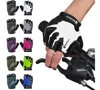 DGLDCSHUAI Guantes Deportivos Ciclo Antideslizante Guantes De Medio Dedo Guantes Acolchados Que Absorben Los Golpes Levantamiento De Pesas Guantes Transpirables Al Aire Manopla (Metro)