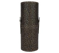 DGLDCSHUAI Herramienta portátil del envase del cosmético del Viaje del sostenedor del Tubo de la Taza del Cepillo del Maquillaje del Cuero de la PU (Barril pequeño con patrón de Garra de dragón de