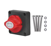 DGLDCSHUAI Interruptor de desconexión de batería Diseño completamente cerrado Etiqueta de color transparente Interruptor selector de aislador de batería seguro DC 12-48V