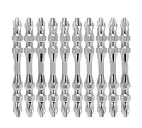 DGLDCSHUAI Juego de 10 puntas de destornillador hexagonales de doble cara 65 mm PH2 Cruz de repuesto magnético