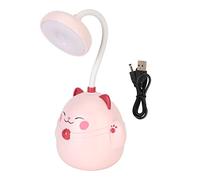 DGLDCSHUAI Lámpara de Escritorio de Estilo Lindo Luz Nocturna portátil Luz Plegable portátil Recarga USB Luz LED Protección para los Ojos Lámpara de Lectura (Rosa)