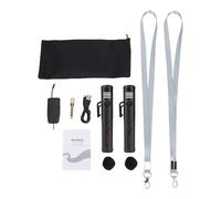 DGLDCSHUAI Micrófono inalámbrico 2.4G con reducción de Ruido Mini micrófono portátil con Banda para el Cuello para enseñar Karaoke Transmisión en Vivo al Aire Libre Alcance de 30 (1 por 2)