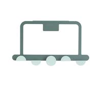 DGLDCSHUAI Over The Door Hooks Sturdy Prevent Scratches Iron Adhesive Door Hanger Hook for Bathroom Kitchen Clothes Towels (Verde)