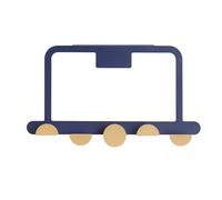 DGLDCSHUAI Over The Door Hooks Sturdy Prevent Scratches Iron Adhesive Door Hanger Hook for Bathroom Kitchen Clothes Towels (Azul)