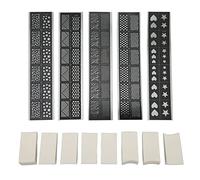 DGLDCSHUAI Plantilla De Impresión De Arte De Uñas Decoración Profesional 3D DIY Pegatinas Huecas Uñas Esponjas Suaves