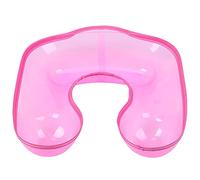 DGLDCSHUAI Profesional Teñido De Cabello Hombro Cuello Bandeja Peluquero Cabello Permanente Contenedor Herramienta De Peluquería (Rosa roja)