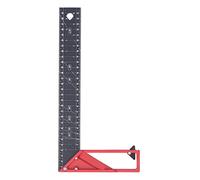 DGLDCSHUAI Regla de ángulo recto para carpintería de 30°, 45°, 90°, 3 mm de grosor, ajustable, alta precisión, universal para medir (aleación de aluminio de 3 mm de grosor, 30 cm de largo)