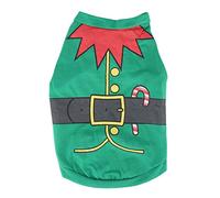 DGLDCSHUAI Ropa Suave y cálida para Perros Lindos de Navidad, Vestido para Perros pequeños, Chaqueta para Cachorros, Ropa para Festivales (S)