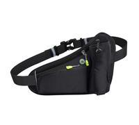DGLDCSHUAI Sports Hydration Belt Bag Running Belt Waist Pack Bum Bag with Water Bottle Holder for Men Women Running Cycle Hiking Walking (negro)