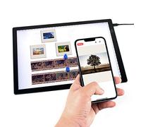 DGODRT Retroiluminación de la Almohadilla de luz del Visor Deslizante para Ver y escanear Fotos Diapositivas películas negativas, escáner de Caja de luz Ultrafina con 3 Brillo Ajustable, Alimentado
