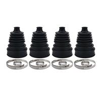 DGOINGPI 1/4 Unidades de Kit Guardapolvos para Juntas homocinéticas Velocidad Constante Silicona, Abrazadera Redonda Universal con Clips(4PCS)