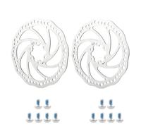 DGOINGPI 2 uds Rotor de Freno de Disco de Bicicleta con 6 Pernos 140mm 160mm 180mm bujes de Bicicleta Rotor de Freno de Disco Accesorios de Bicicleta(A-160mm 2pcs)