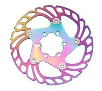DGOINGPI Disco de Freno de Bicicleta 140mm 160mm 180mm 203mm Rotores de Freno de Disco de 6 Orificios Aptos para Freno de Disco hidráulico Shimano(140mm Colorful)