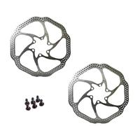 DGOINGPI Disco de Freno de Bicicleta de Rotor de 2 Piezas MTB 160mm 180mm 203mm Apto para Freno de Rotor Sram Pieza de Freno hidráulico de Bicicleta(HS1 160-160mm)