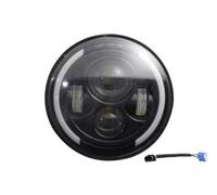 DGOINGPI Faro Compatible Compatible con faros delanteros de motocicleta Harley Davidson de 7 pulgadas con faro LED redondo aprobado con anillo Halo DRL Faro Adicional para Moto(1pcs)