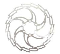 DGOINGPI Freno de Disco de Bicicleta, Acero Inoxidable, MTB, Bicicleta de Carretera, 160mm, 180mm, 203mm, Ligero, 6 Pernos, Rotor G3(1pcs 160 Silver)