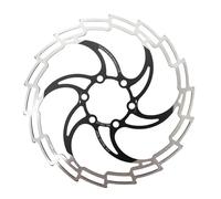 DGOINGPI Freno de Disco de Bicicleta, Acero Inoxidable, MTB, Bicicleta de Carretera, 160mm, 180mm, 203mm, Ligero, 6 Pernos, Rotor G3(2pcs 160 Black)