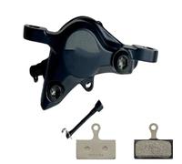 DGOINGPI Freno de Tambor para Bicicleta BR M7100 BR-M7100 Pinza de Freno de Disco MTB 2 pistones con Pastillas de Freno Resina G05S J05A Metal J04C Tambor Trasero para Bicicleta(BR with G05S-Plug)