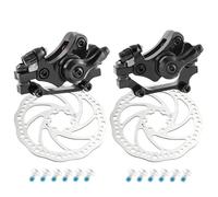 DGOINGPI Juego de Frenos de Disco MTB, Pinza de Freno de Disco, Cable de Manguera hidráulica, Rotor de 140mm, 160mm, Palanca de Freno de 22,2mm(A-160mm Set)