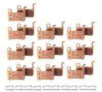 DGOINGPI Pastillas de Freno de Bicicleta MTB, Pastilla de Disco hidráulica Apta para Shimano M06 M07, Pastillas de Disco duraderas para Bicicleta(Sintered 10Pairs)