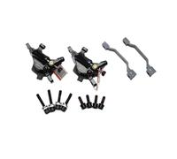 DGOINGPI Pinza de Freno de Disco hidráulico R1, Doble acción, CX, Grava, ciclocross, BMX, Bicicleta Plegable, Poste R1, Soporte IS de 160mm(R1 Black - NO rotors)