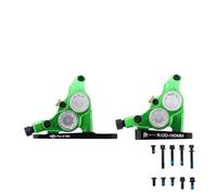 DGOINGPI Pinzas de Disco hidráulico de Montaje Plano de 4 pistones, Abrazaderas de Aceite Mineral, Frenos térmicos CNC de Aluminio para Bicicleta de Carretera(No Rotor Green)