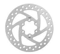 DGOINGPI Rotor de Disco de Freno de 6 Agujeros para Bicicleta de 140mm Apto para INOKIM OX OXO Disco de Freno para Patinete Resistente al Desgaste(Silver -140mm)