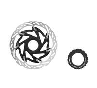 DGOINGPI Rotor de Freno de Disco de Bicicleta 140mm 160mm rotores flotantes de Bicicleta Disco de enfriamiento rápido disipación de Calor MTB(Center Lock 140Black)