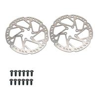 DGOINGPI Rotor de Freno de Disco de Bicicleta de montaña, 2,3mm de Espesor, 140mm, 160mm, 180mm, 203mm, 220mm, 6 Pernos, Piezas de Bicicleta de Montaje en Cubo(2.3x160mm Disc 2pcs)