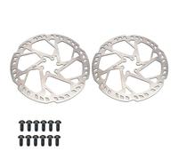 DGOINGPI Rotor de Freno de Disco de Bicicleta de montaña, 2,3mm de Espesor, 140mm, 160mm, 180mm, 203mm, 220mm, 6 Pernos, Piezas de Bicicleta de Montaje en Cubo(2.3x203mm Disc 2pcs)