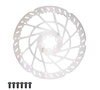 DGOINGPI Rotor de Freno de Disco de Bicicleta de montaña, 2,3mm de Espesor, 140mm, 160mm, 180mm, 203mm, 220mm, 6 Pernos, Piezas de Bicicleta de Montaje en Cubo(2.3x220mm Disc 1pc)