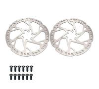 DGOINGPI Rotor de Freno de Disco de Bicicleta de montaña, 2,3mm de Espesor, 140mm, 160mm, 180mm, 203mm, 220mm, 6 Pernos, Piezas de Bicicleta de Montaje en Cubo(2.3x180mm Disc 2pcs)