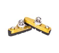 DGOINGPI Zapatas de Freno para Bicicleta de Carretera, Pinza C, Almohadillas de Goma para Casco, Bloque de Carcasa CNC para Llantas de aleación de Aluminio(Gold 1 Pair)