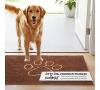 DGS - Alfombrilla Dirty Dog Doormats | Parte trasera de súper agarre para suelos limpios, microfibra absorbente y lavable a máquina para patas fangosas