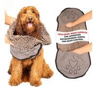 DGS - Dirty Dog Shammy Toalla | Toalla de microfibra antimicrobiana para perro para control de olores, felpa de secado rápido, bolsillos dobles para las