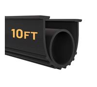 DGSL Kit de burlete de goma para puerta de garaje, repuesto de tira de sellado, universal, resistente a la intemperie, umbral de goma de sellado de 5/16 pulgadas, extremos en T, 3 3/4 pulgadas de