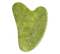 DGSTOREUK Raspador de piedra de jade natural Gua Sha, herramientas de masaje para raspado de meridianos corporales, lifting facial, adelgazamiento, desintoxicación de la piel, belleza, Gua Sha verde