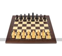 DGT Rosewood USB e-Board with Indices - Royal Electronic Chess Pieces