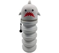 DGTSYAL Funda de silicona suave 2 en 1, estuche Kawaii, soporte para lápices de mesa, cierre de cremallera, bolsa de silicona para lápices de colores, rotuladores, oficina, universidad, lindo material