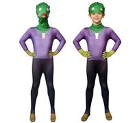 DGTSYAL Halloween Disfraz Zombis para niño, Zombis Máscara y Traje de una Pieza, para Fiestas Temática, Cosplay, Cumpleaños Regalos, Carnaval, Halloween, Apto para niños de ambos niño